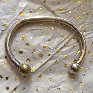 Sterling Silver and Brass Bracelet